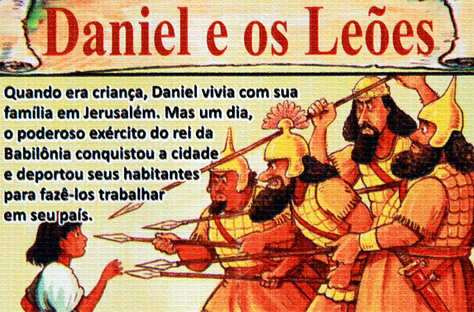 A HISTORIA DE DANIEL E OS LEOES DESENHO PARA CATEQUESE