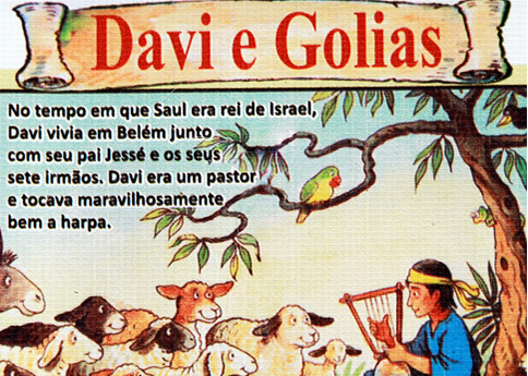 A HISTORIA DE DAVI E GOLIAS PARA CATEQUESE