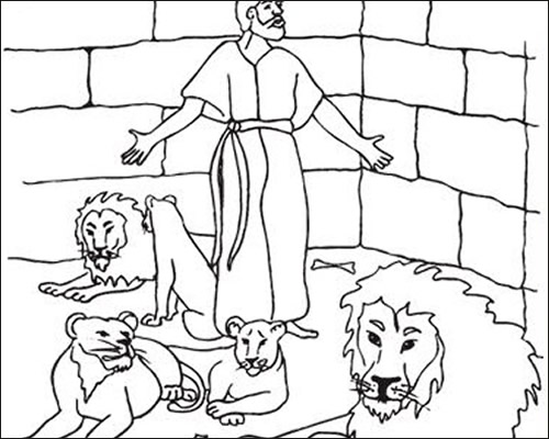 Daniel libertado por Deus das garras dos leoes