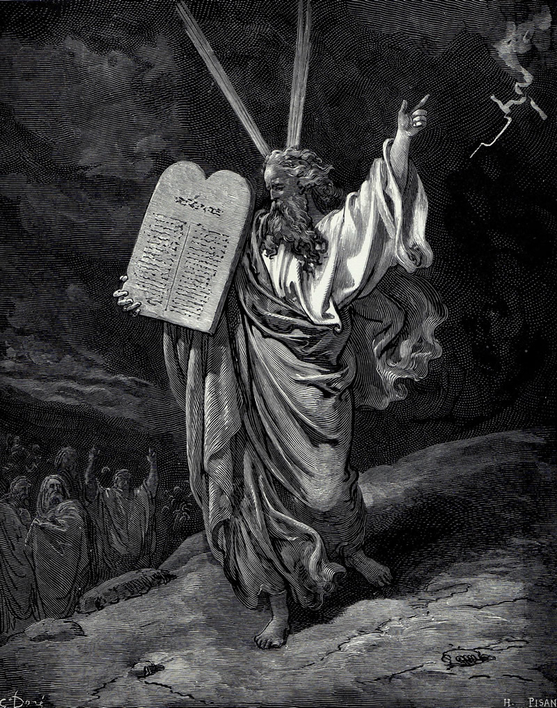 Moisés e a Primeira Revelação: Os Mandamentos da Lei de Deus
