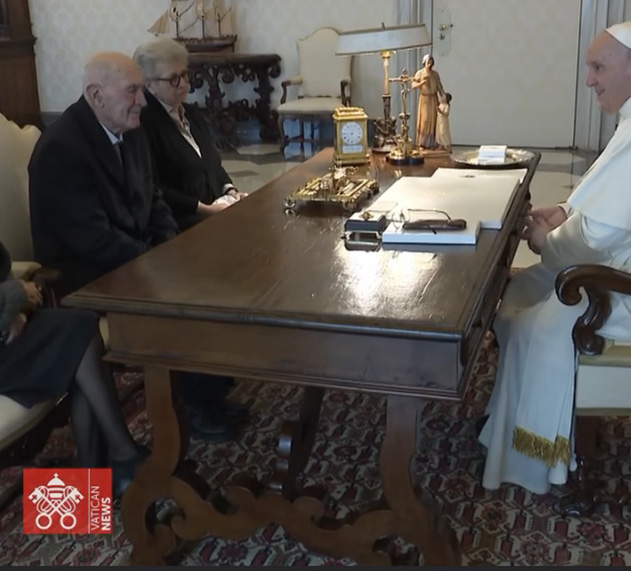 Papa Francisco e o sobrevivente do Holocausto Sami Modiano 2